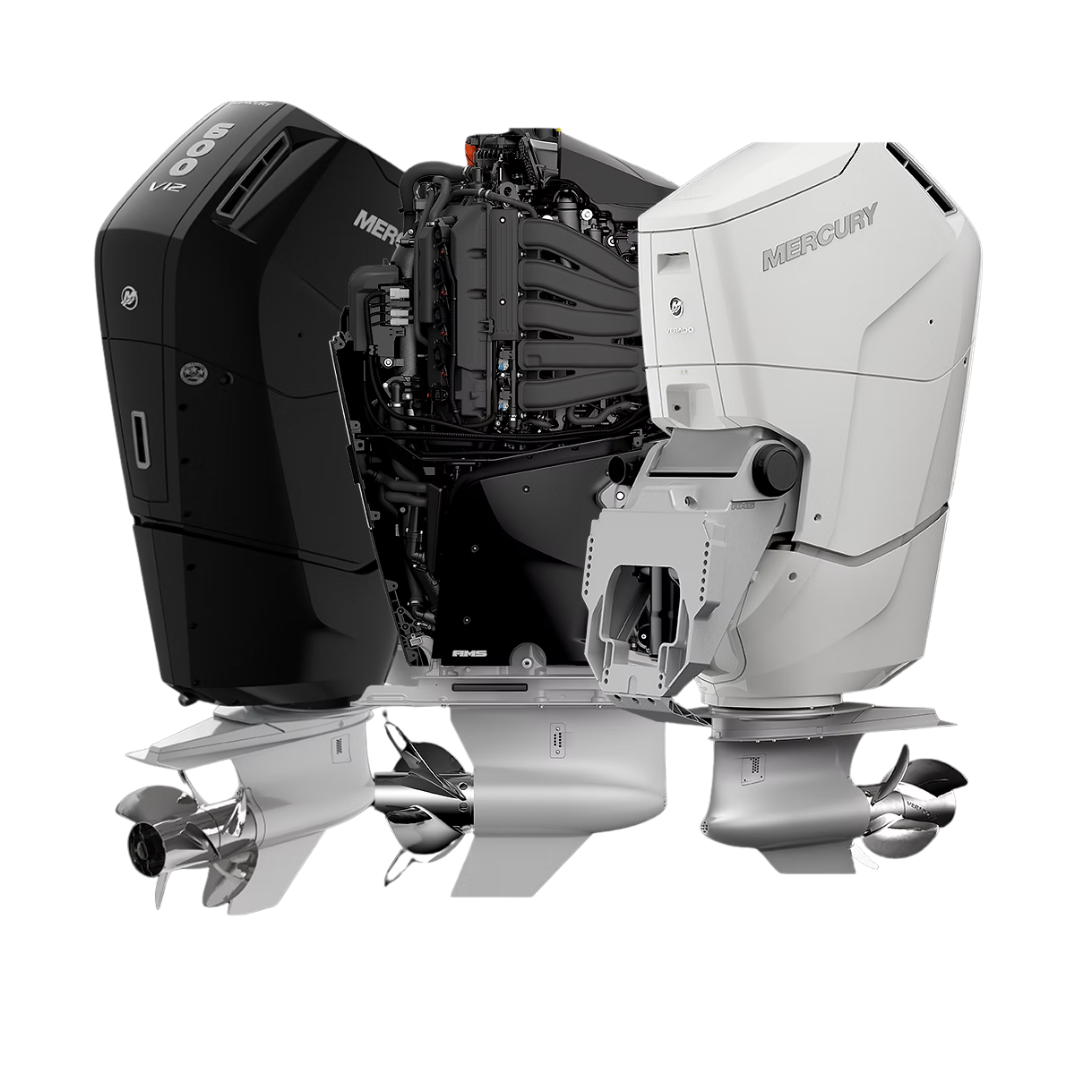 Mercury V12 and Verado outboard engines